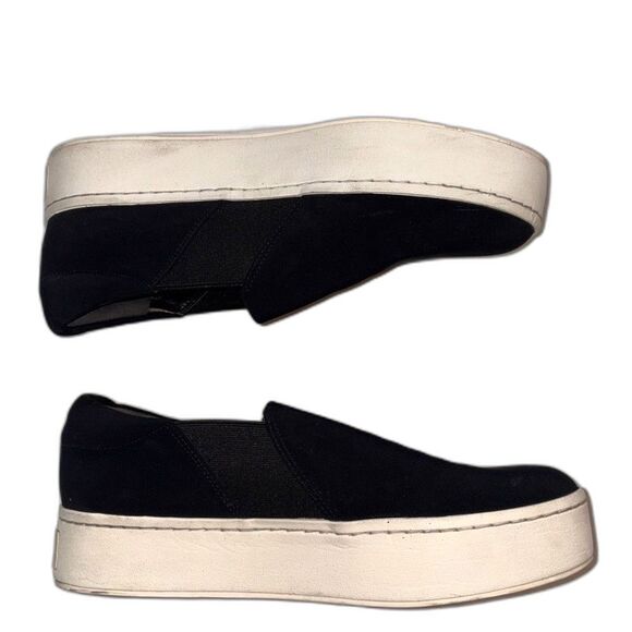 VINCE Black Slip On Sneakers 7.5 - Picture 1 of 9